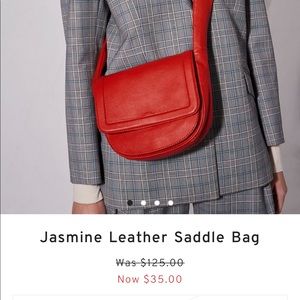 Leather Top Shop Sadle bag